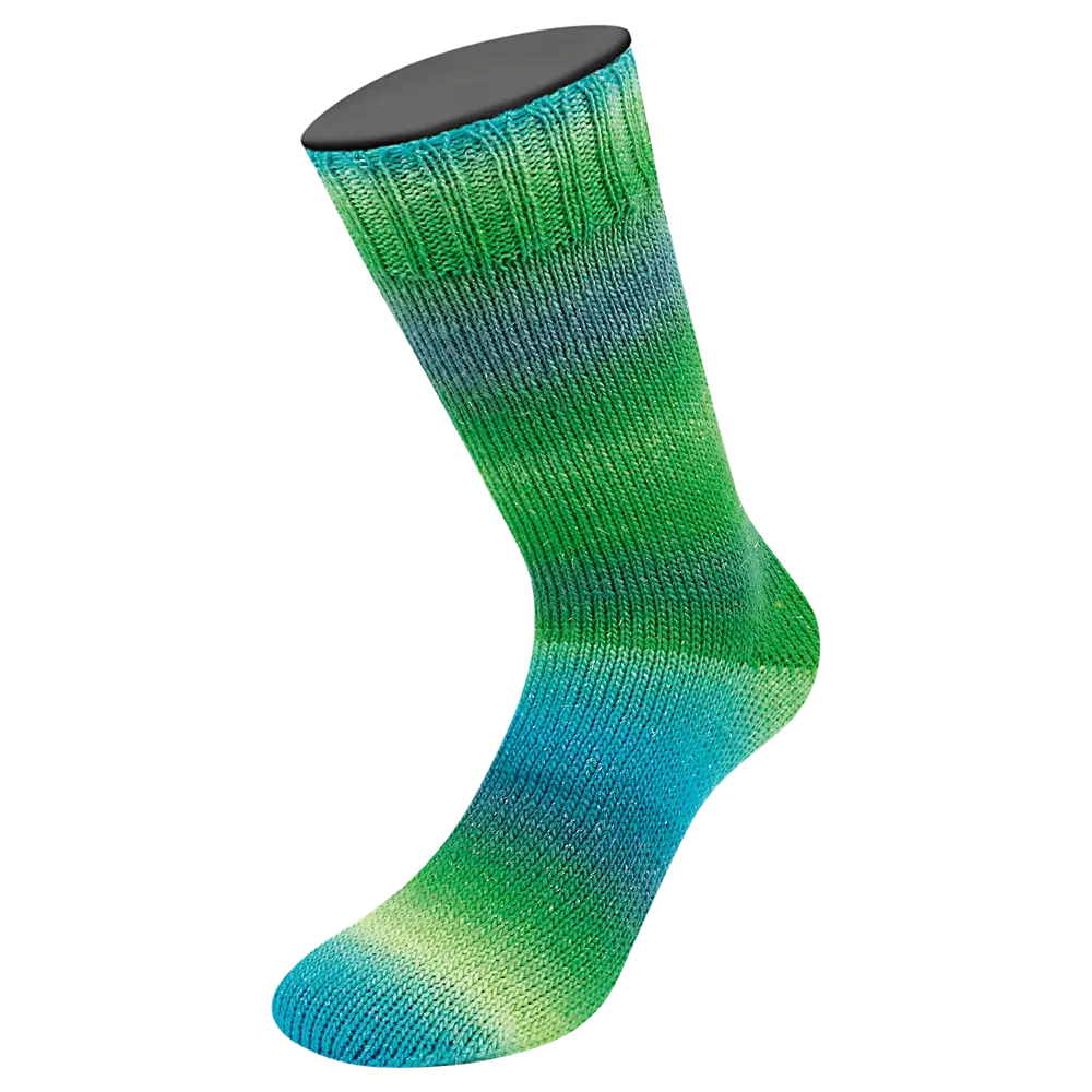 #Farbe_Lana Grossa Meilenweit 100 Merino Color Mix Sparks | 7612