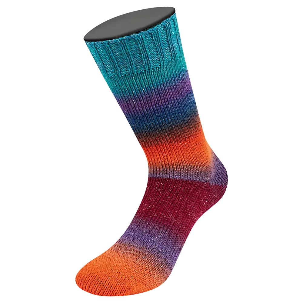 #Farbe_Lana Grossa Meilenweit 100 Merino Color Mix Sparks | 7616