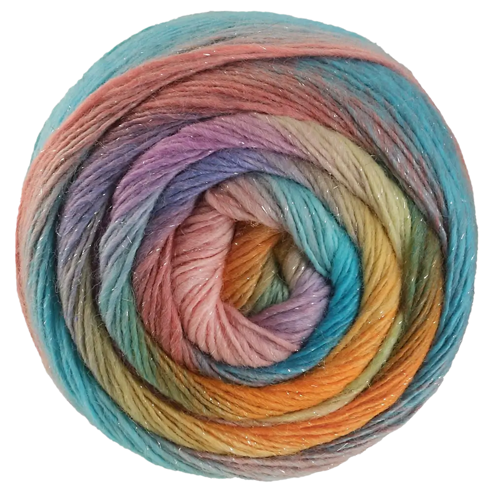 #Farbe_Lana Grossa Meilenweit 100 Merino Color Mix Sparks | 7617