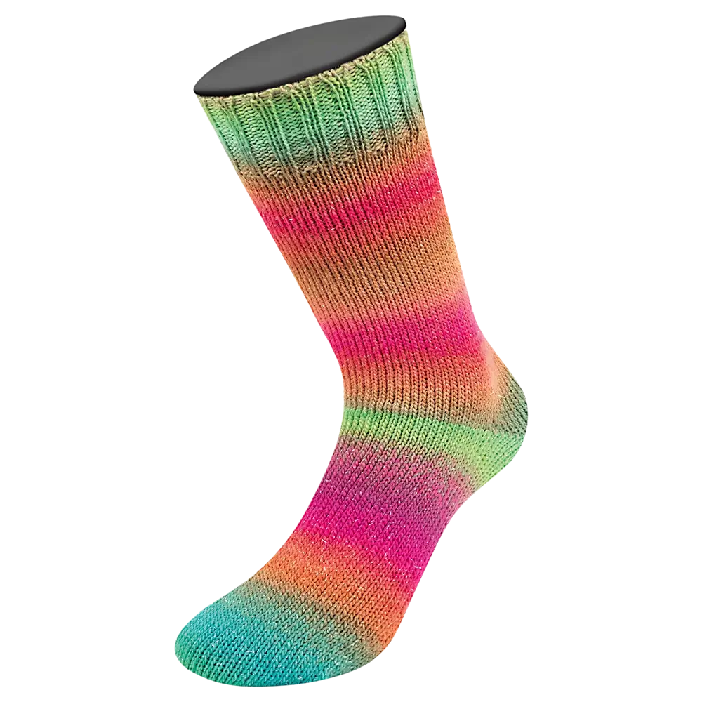 #Farbe_Lana Grossa Meilenweit 100 Merino Color Mix Sparks | 7618