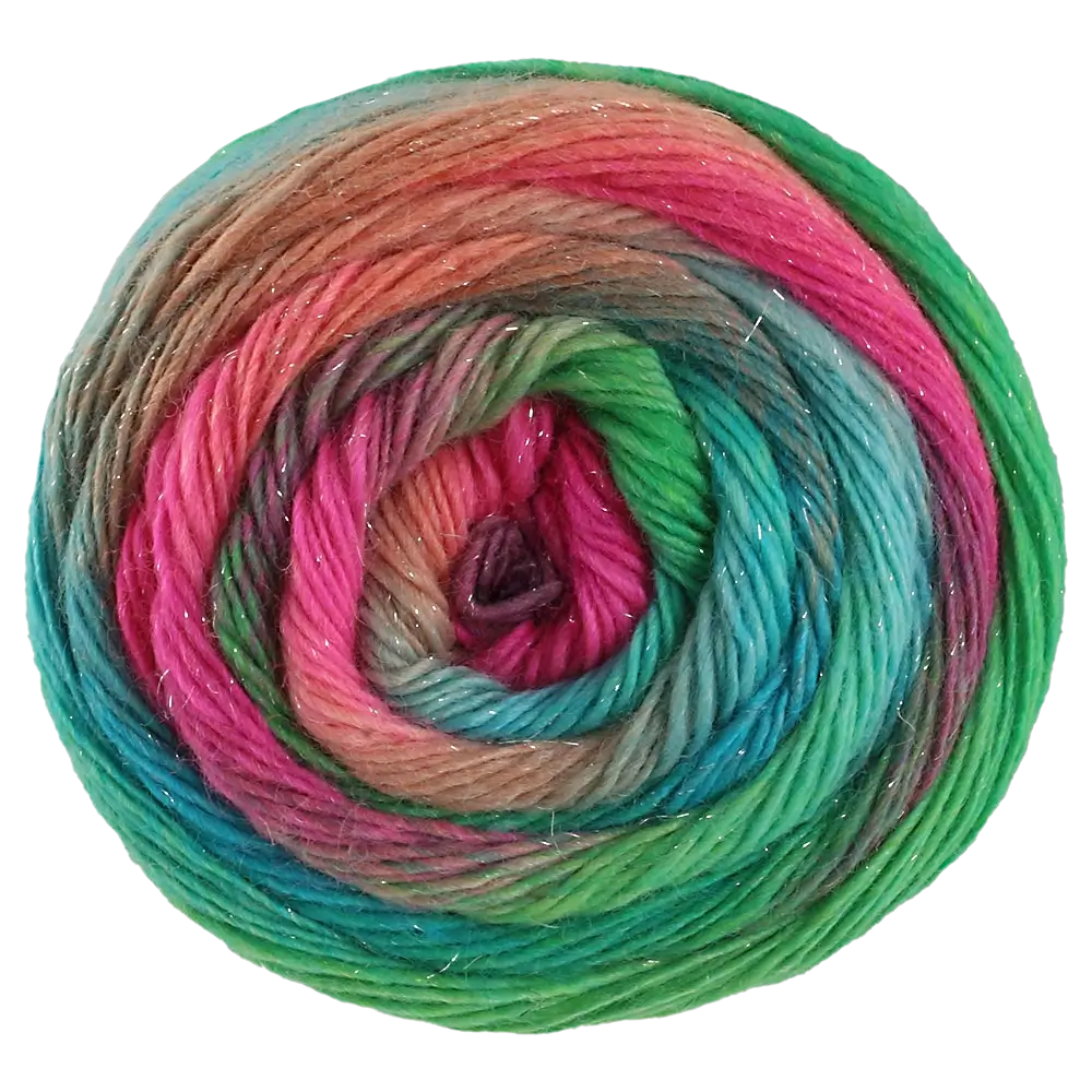 #Farbe_Lana Grossa Meilenweit 100 Merino Color Mix Sparks | 7618