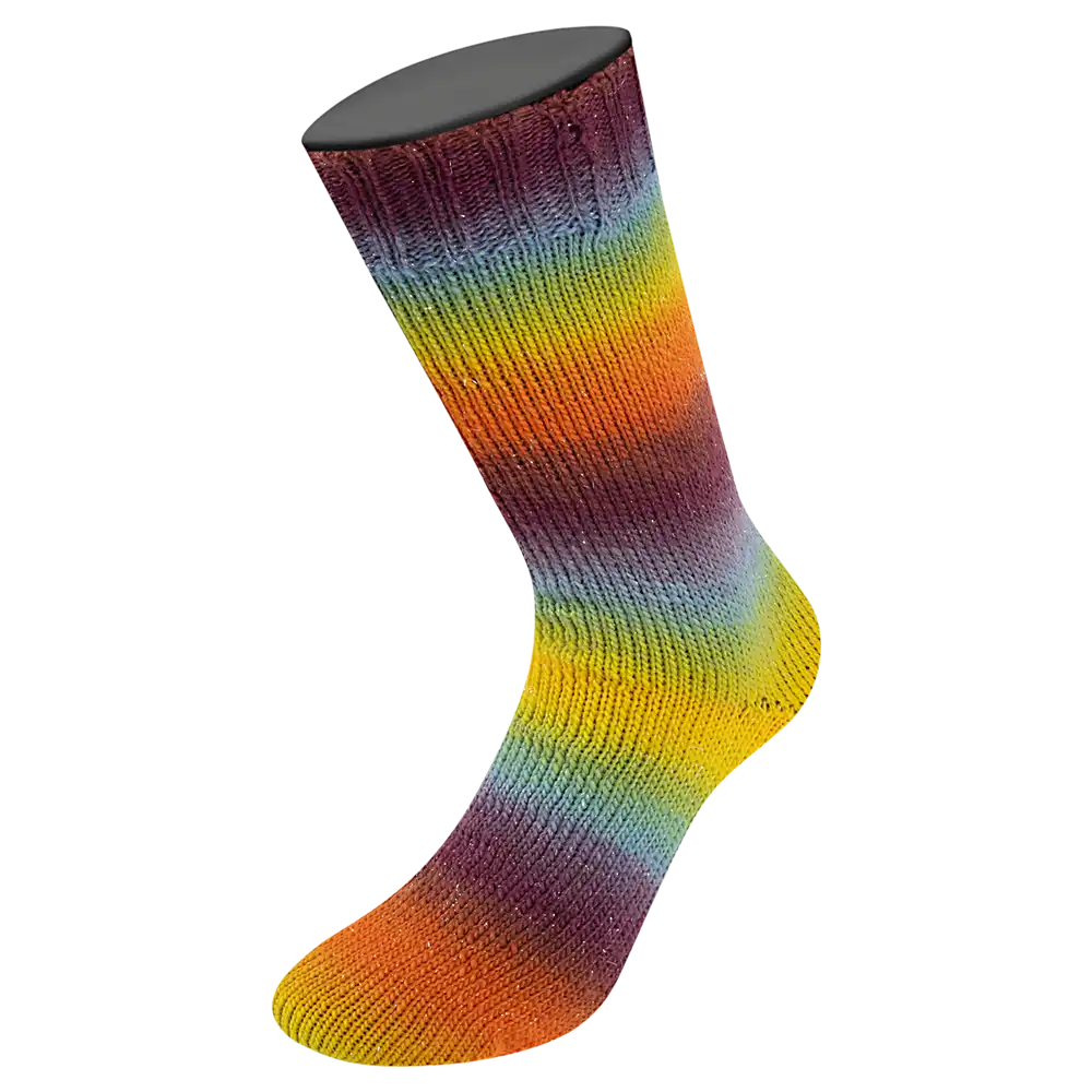 #Farbe_Lana Grossa Meilenweit 100 Merino Color Mix Sparks | 7621
