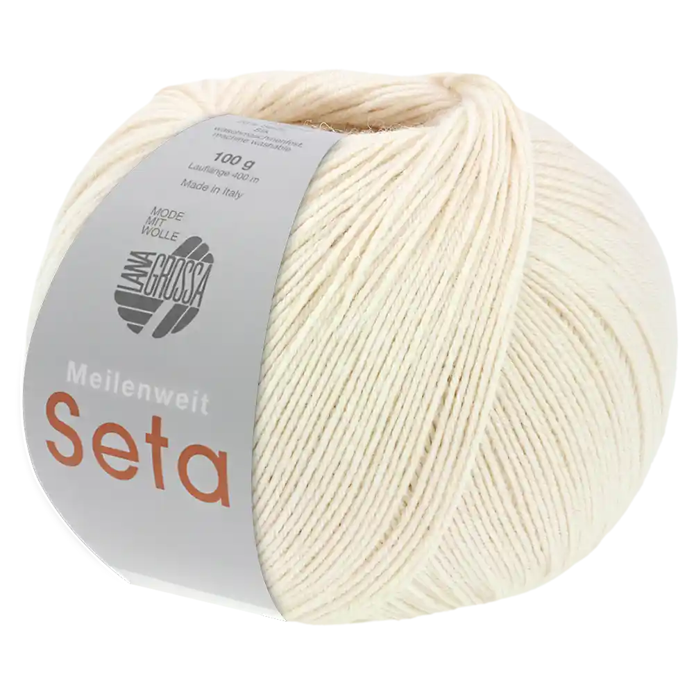 #Farbe_Lana Grossa Meilenweit 100 Seta | 30 Hellbeige