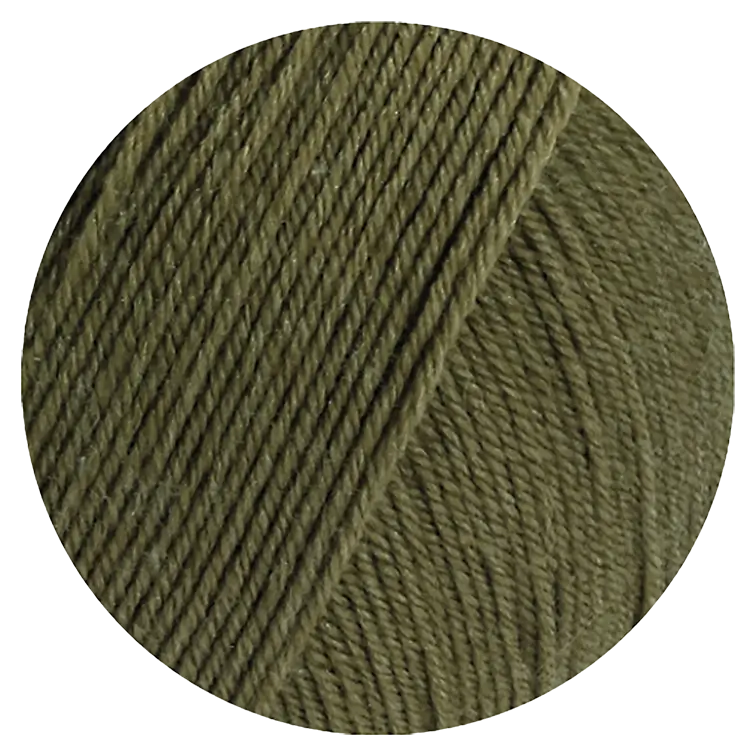 #Farbe_Lana Grossa Meilenweit 100 Seta | 46 Moosgrün
