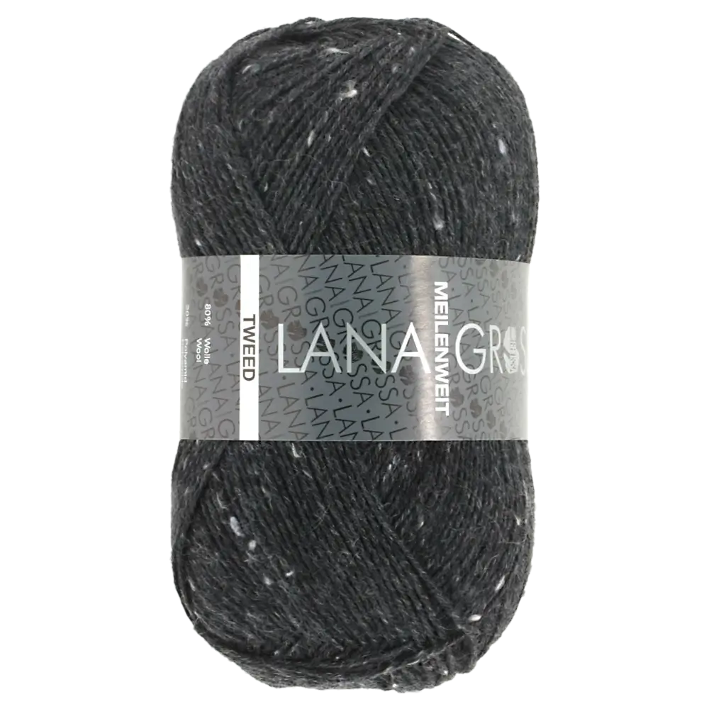 #Farbe_Lana Grossa Meilenweit 100 Tweed | 107 Anthrazit