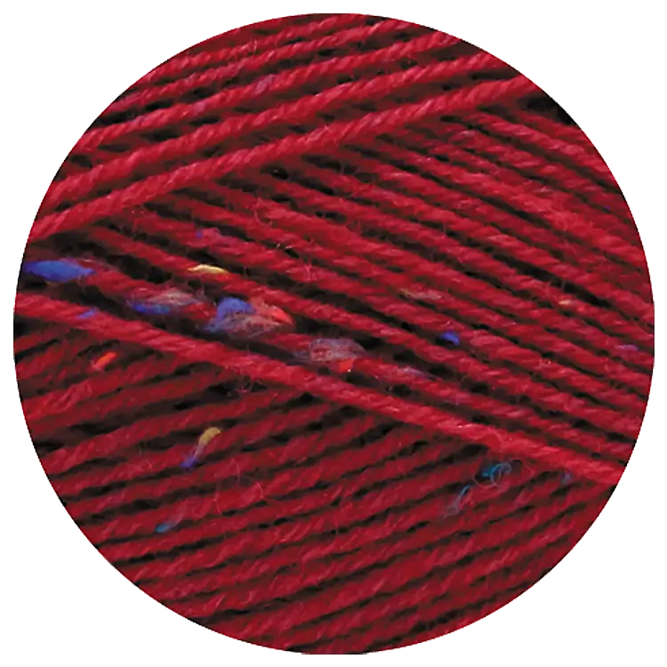 #Farbe_Lana Grossa Meilenweit 100 Tweed | 161 Weinrot