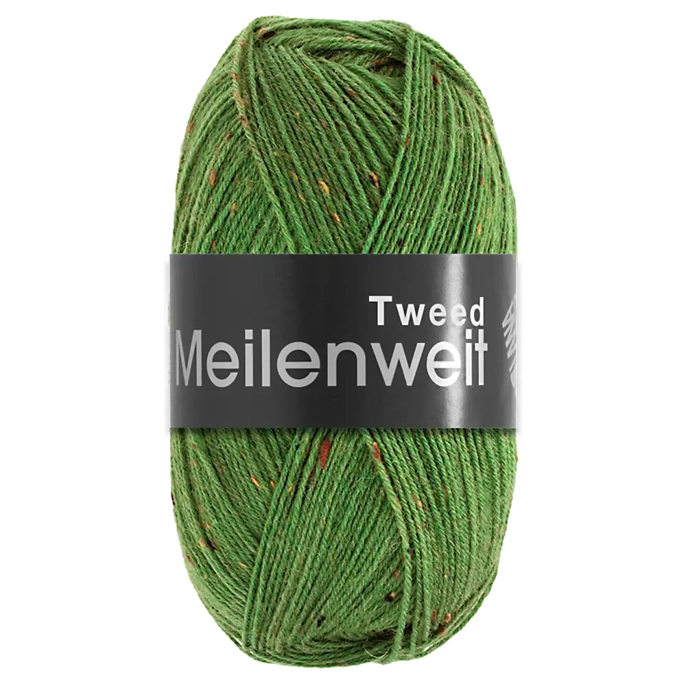 #Farbe_Lana Grossa Meilenweit 100 Tweed | 165 Grün