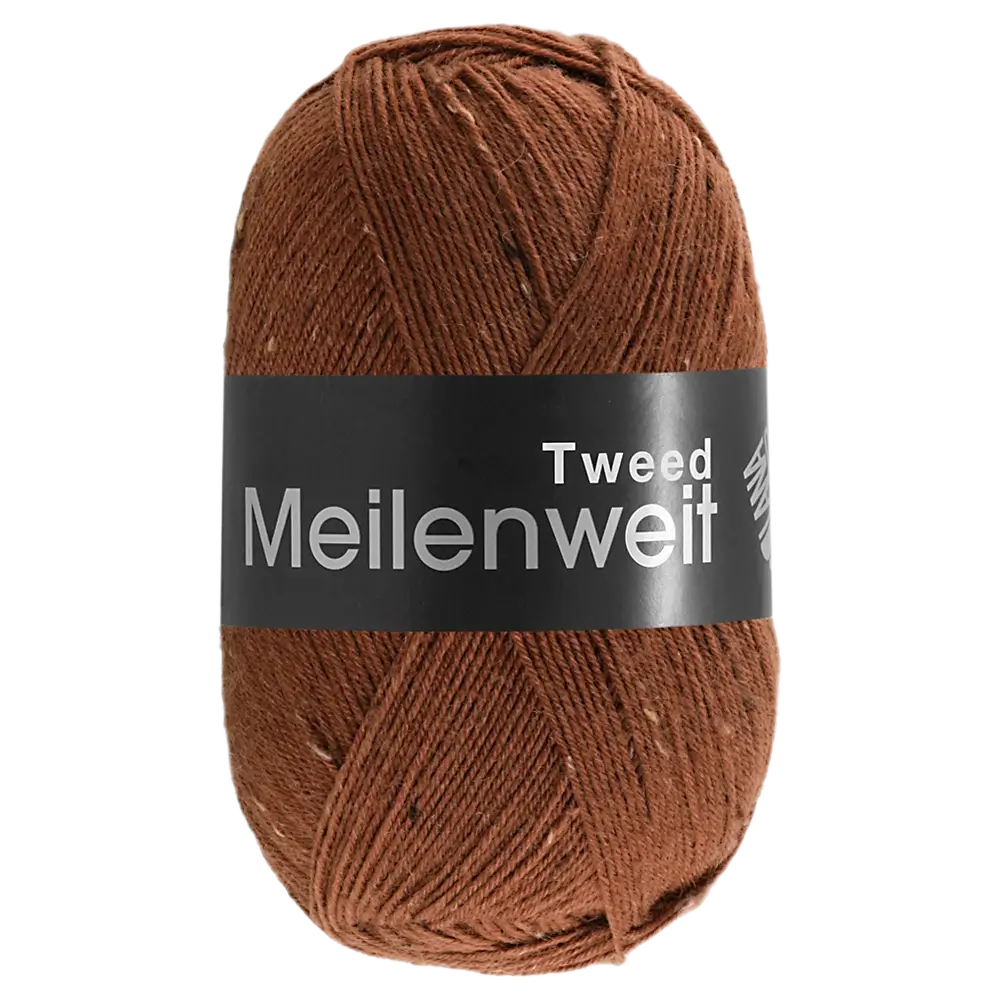 #Farbe_Lana Grossa Meilenweit 100 Tweed | 174 Nougat
