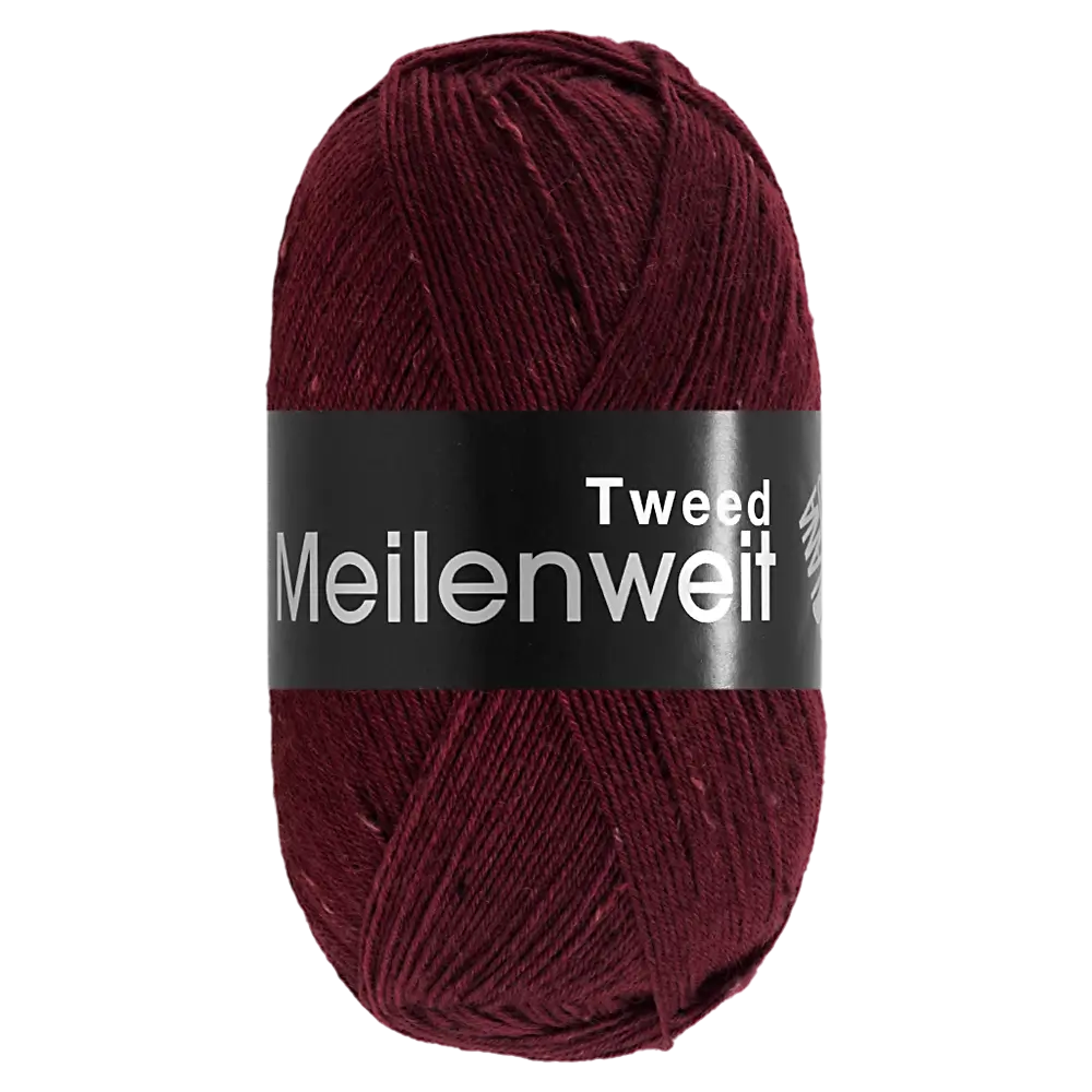 #Farbe_Lana Grossa Meilenweit 100 Tweed | 179 Burgund
