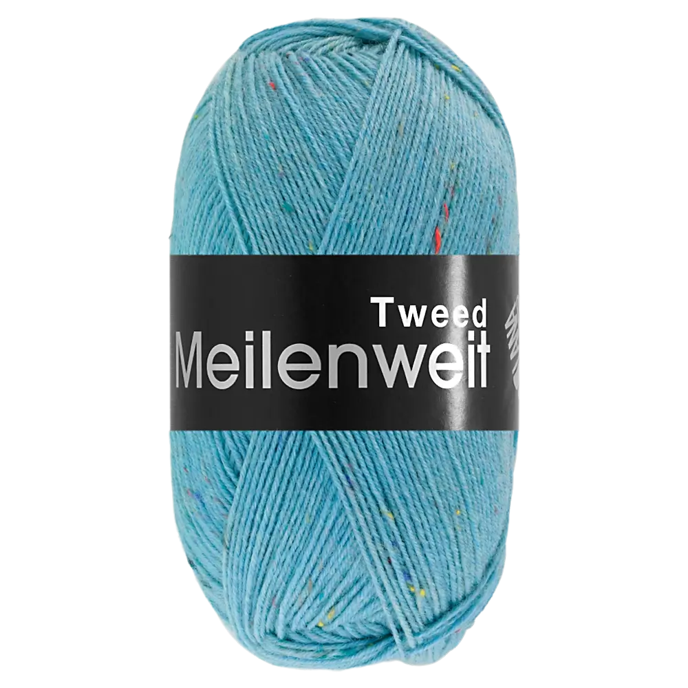 #Farbe_Lana Grossa Meilenweit 100 Tweed | 181 Hellpetrol