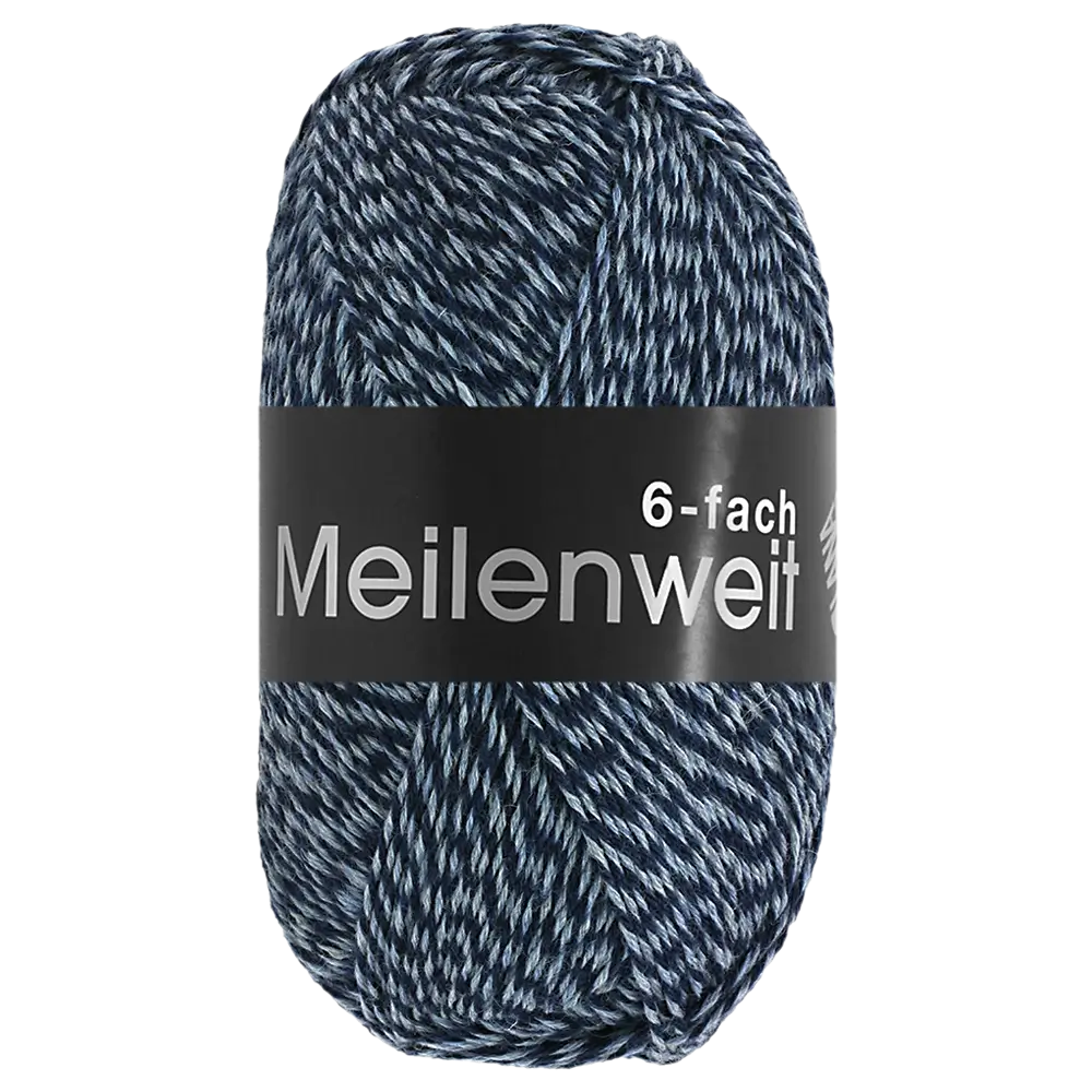 #Farbe_Lana Grossa Meilenweit 6-fach | 8503 Nachtblau/Jeans