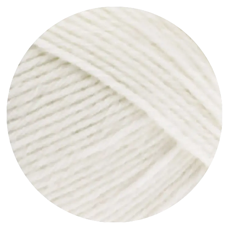 #Farbe_Lana Grossa Meilenweit 6-fach | 8840 Weiß