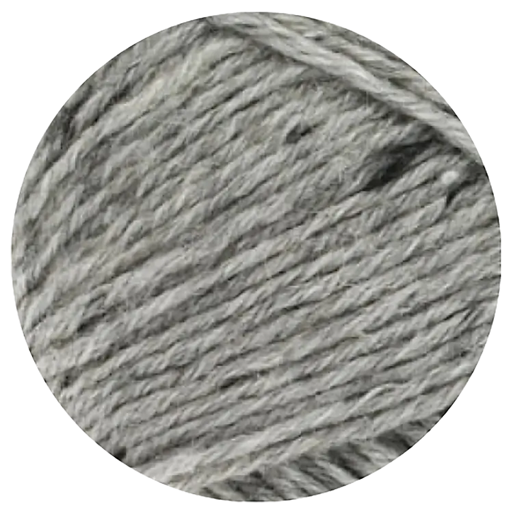 #Farbe_Lana Grossa Meilenweit 6-fach | 8972 Hellgrau meliert