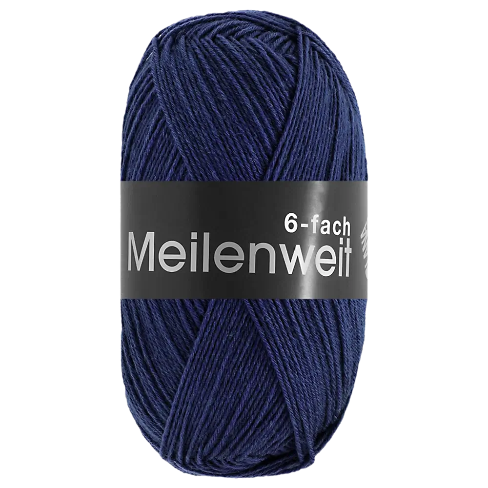#Farbe_Lana Grossa Meilenweit 6-fach | 9681 Dunkelblau