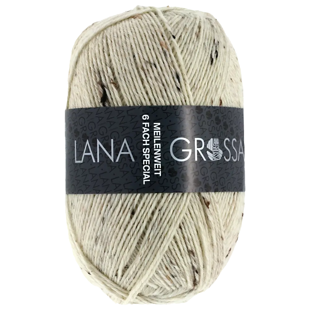 #Farbe_Lana Grossa Meilenweit 6-fach | 8817 Rohweiß