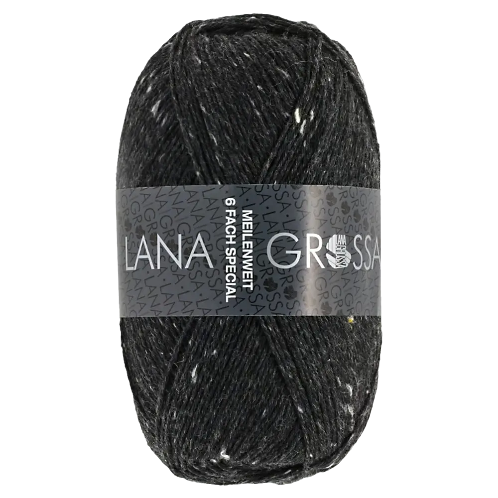 #Farbe_Lana Grossa Meilenweit 6-fach | 8837 Anthrazit