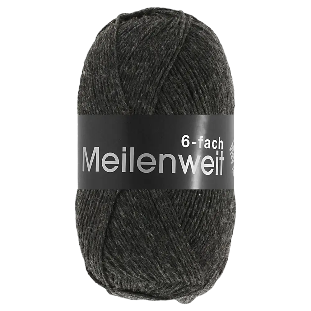 #Farbe_Lana Grossa Meilenweit 6-fach | 8853 Anthrazit