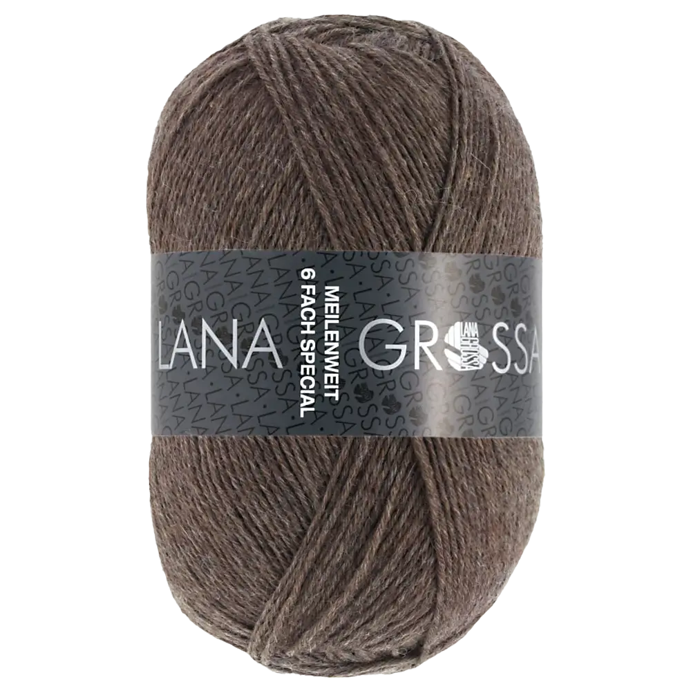 #Farbe_Lana Grossa Meilenweit 6-fach | 9103 Dunkelbraun