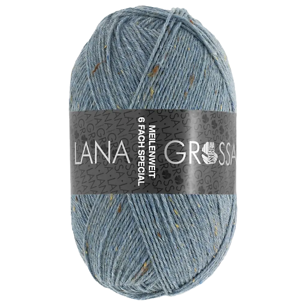 #Farbe_Lana Grossa Meilenweit 6-fach | 9227 Jeansblau meliert