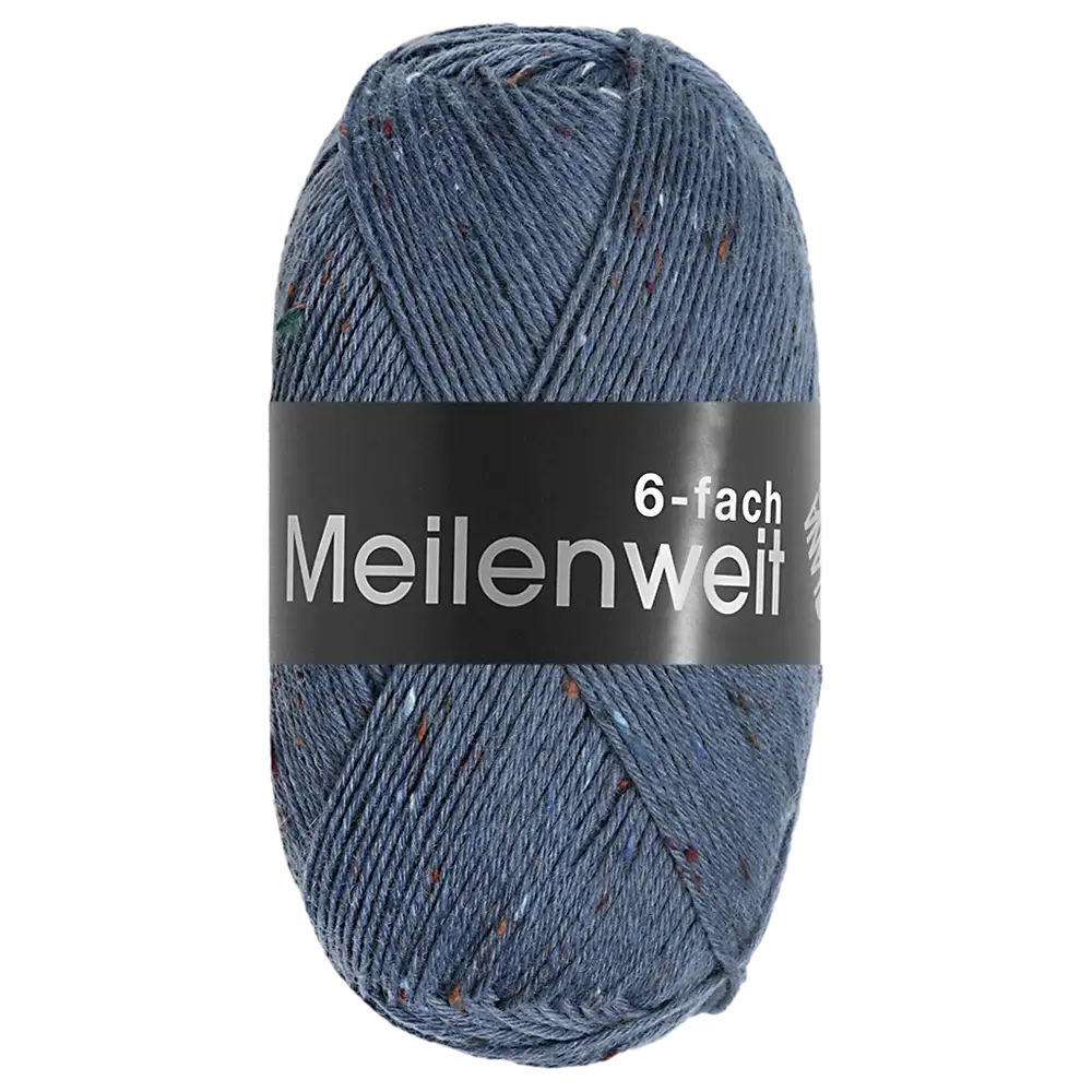 #Farbe_Lana Grossa Meilenweit 6-fach | 9677 Taubenblau