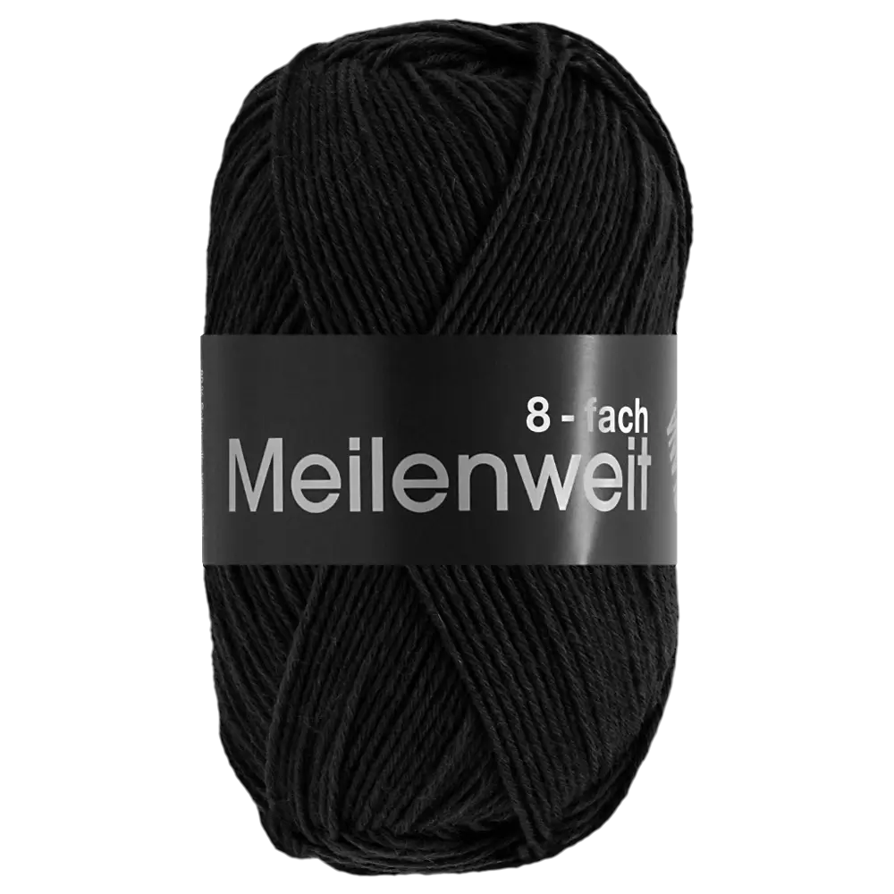 #Farbe_Lana Grossa Meileinweit 8-fach | 9558 Schwarz