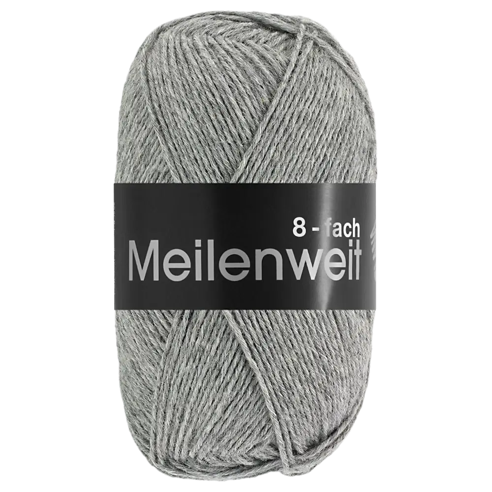 #Farbe_Lana Grossa Meileinweit 8-fach | 9615 Grau meliert