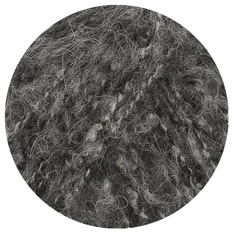 #Farbe_Lana Grossa Milano | 02 Dunkelgrau meliert