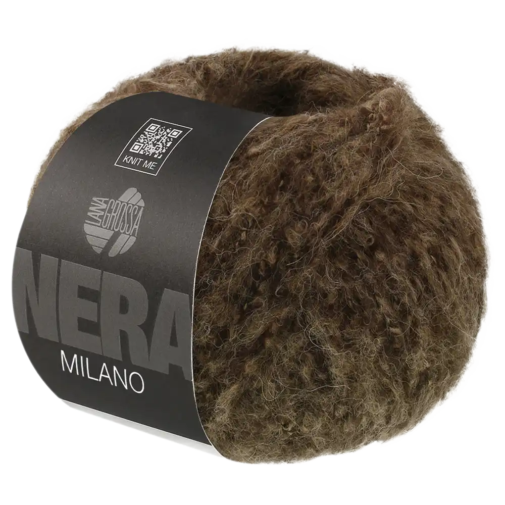 #Farbe_Lana Grossa Milano | 10 Dunkelbraun meliert