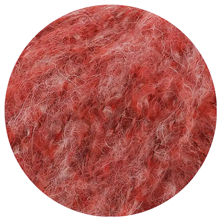 #Farbe_Lana Grossa Milano | 14 Hellrot meliert