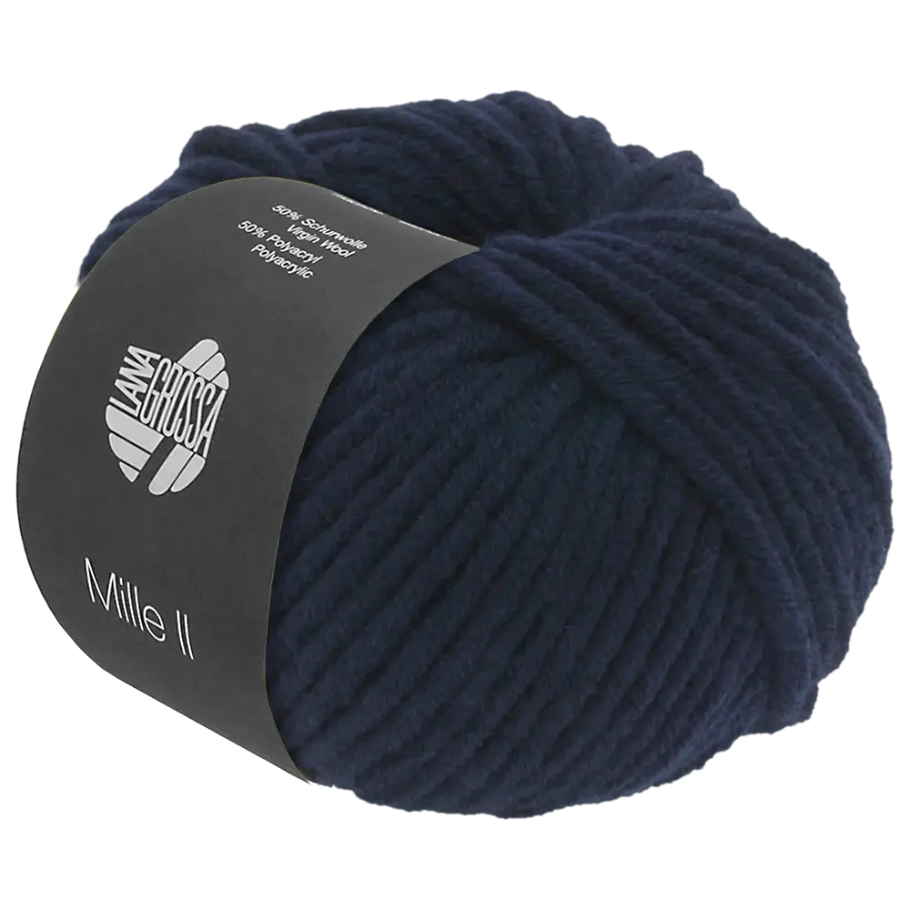 #Farbe_Lana Grossa Mille II | 12 Nachtblau