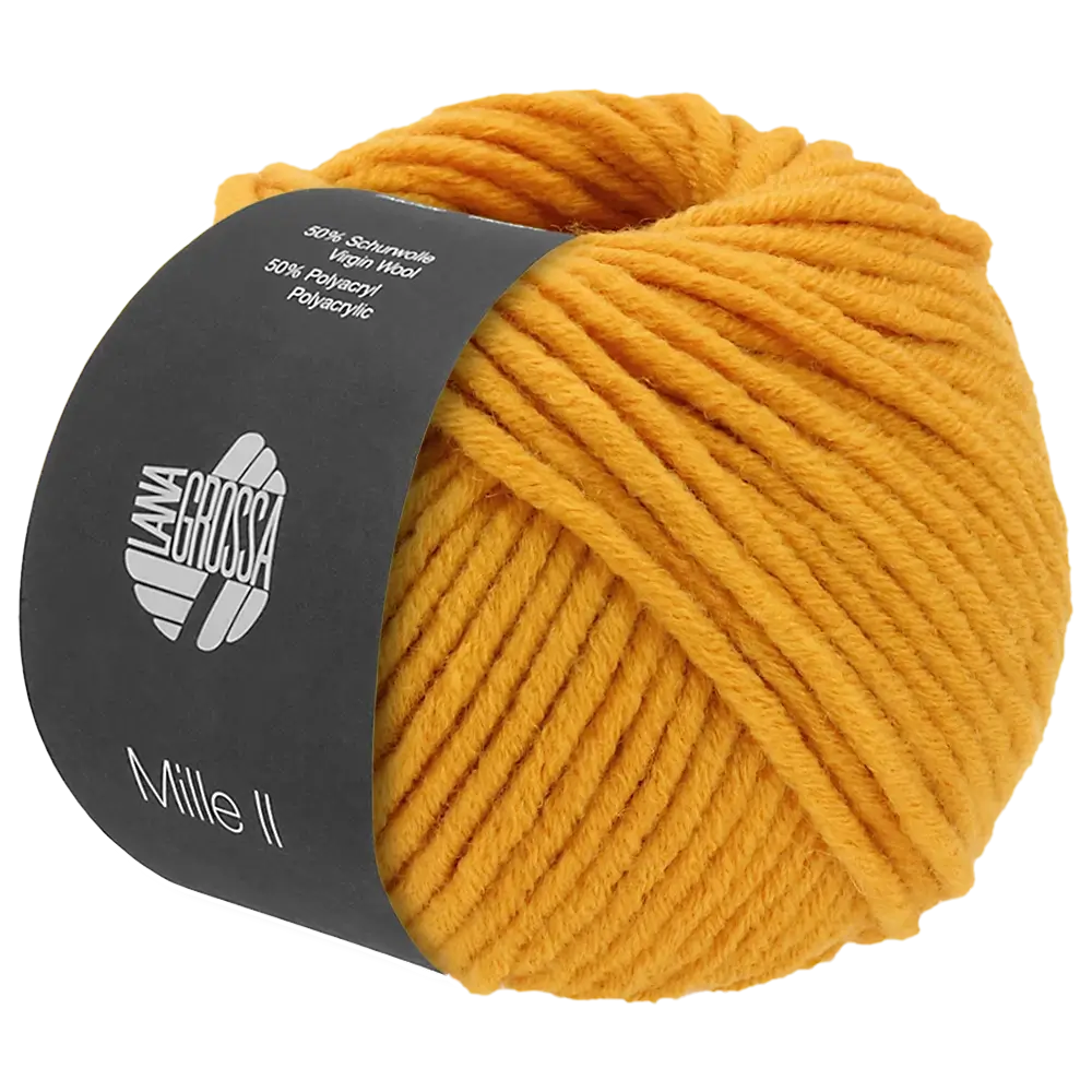#Farbe_Lana Grossa Mille II | 130 Safrangelb