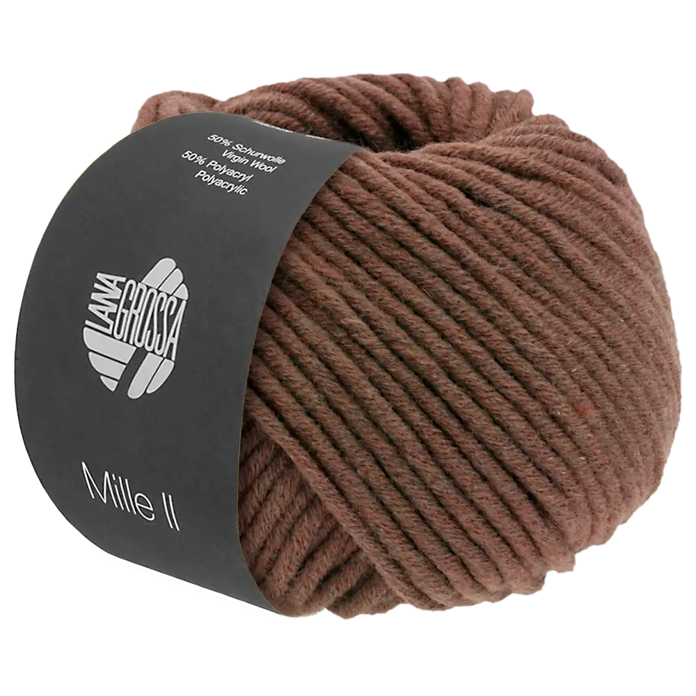 #Farbe_Lana Grossa Mille II | 144 Schokobraun