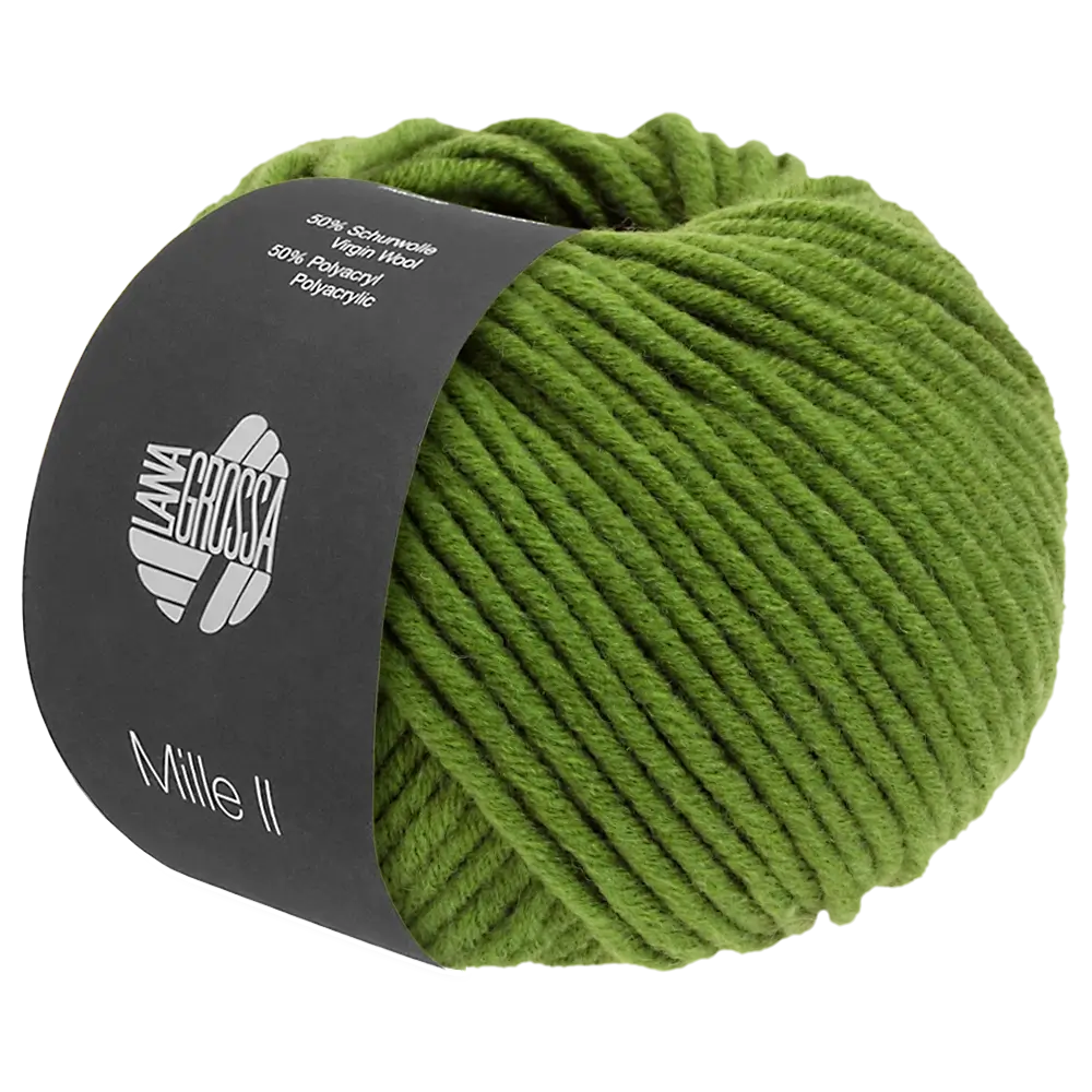 #Farbe_Lana Grossa Mille II | 147 Grasgrün