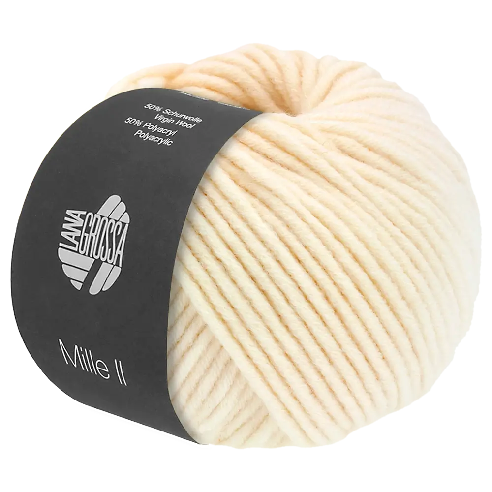 #Farbe_Lana Grossa Mille II | 149 Creme