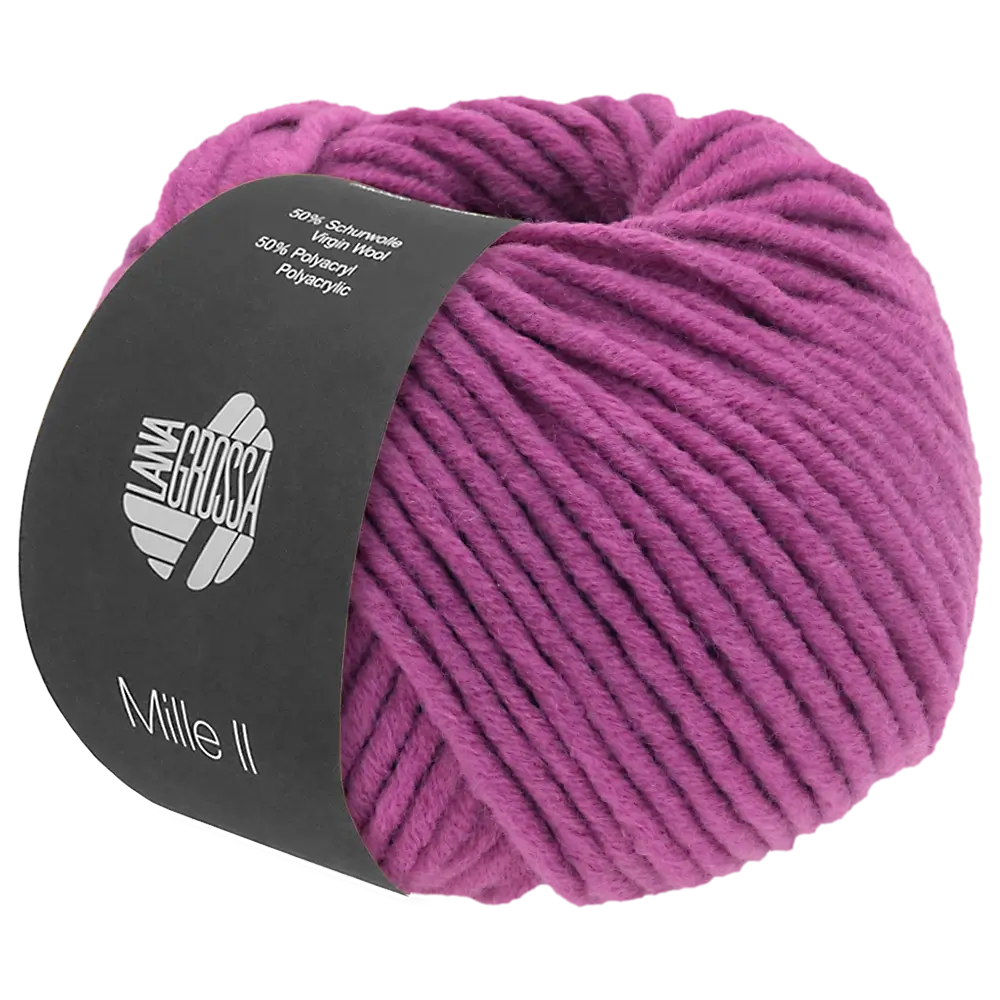 #Farbe_Lana Grossa Mille II | 152 Fuchsia