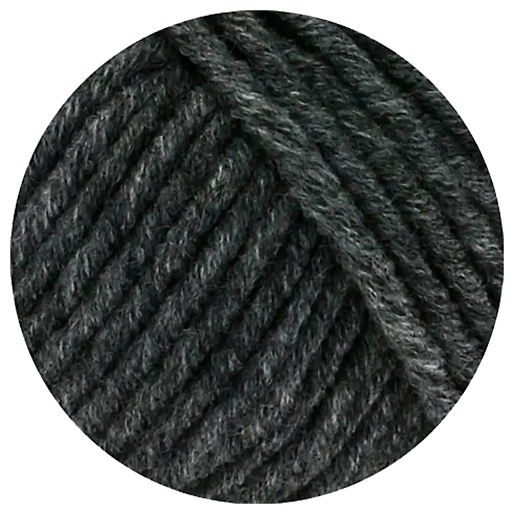 #Farbe_Lana Grossa Mille II | 16 Dunkelgrau meliert