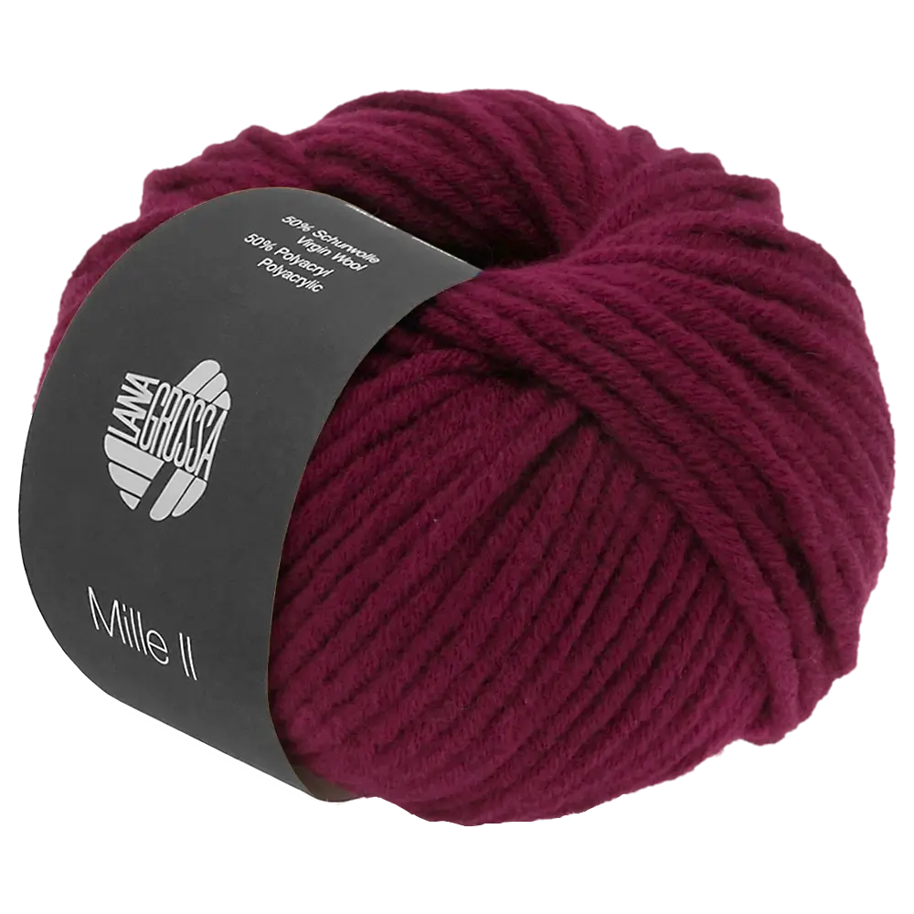 #Farbe_Lana Grossa Mille II | 72 Burgund