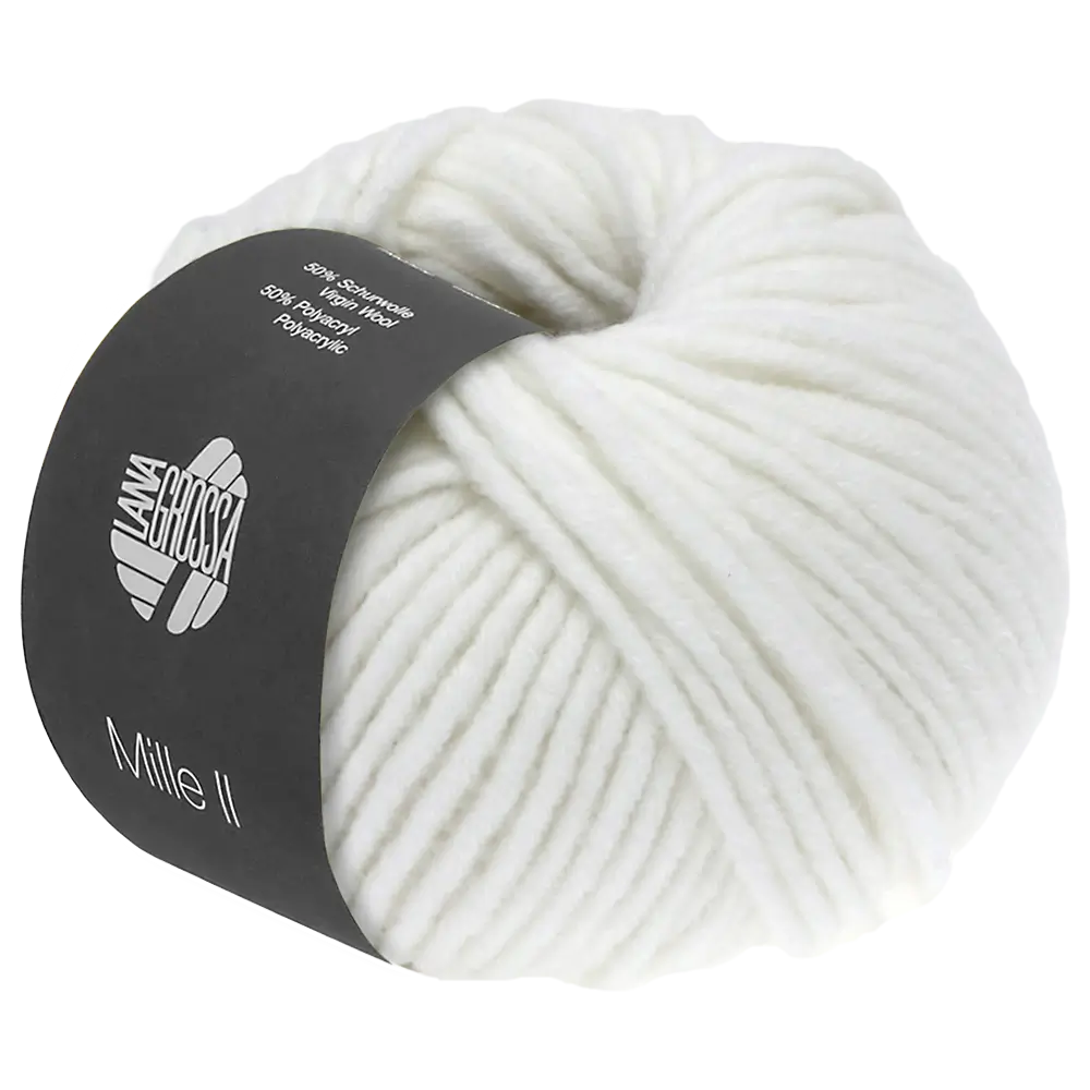 #Farbe_Lana Grossa Mille II | 75 Weiß