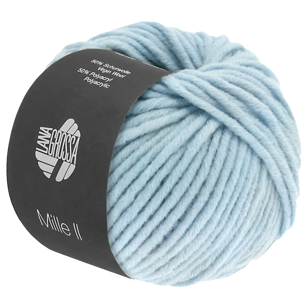 #Farbe_Lana Grossa Mille II | 85 Hellblau