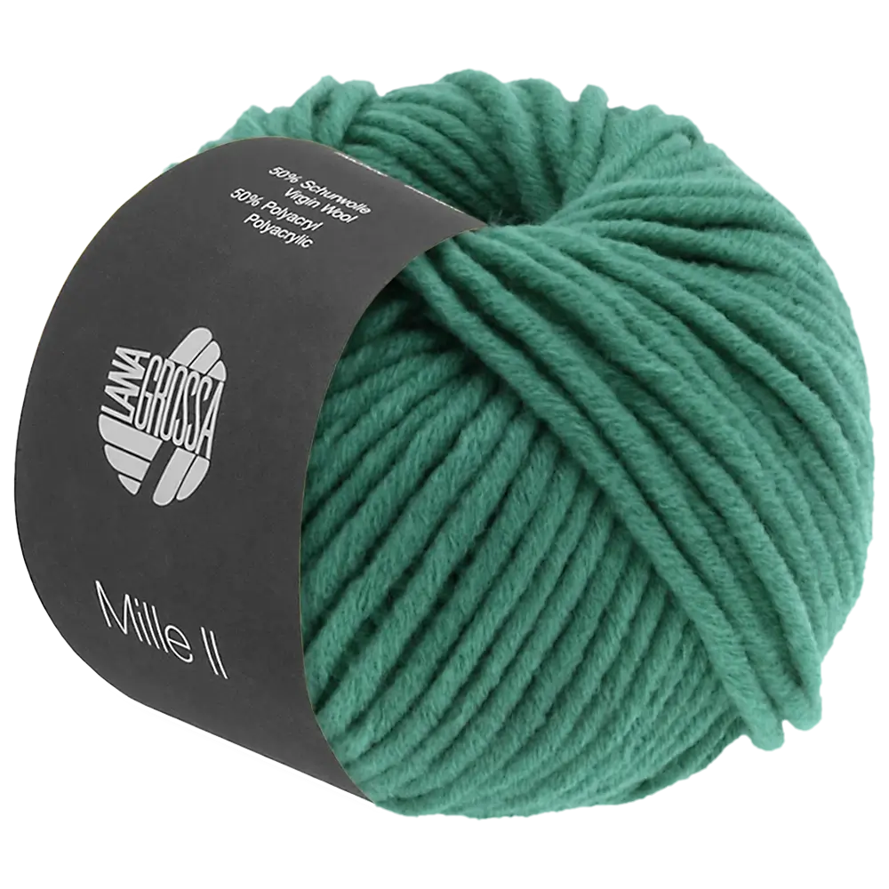 #Farbe_Lana Grossa Mille II | 87 Malachitgrün