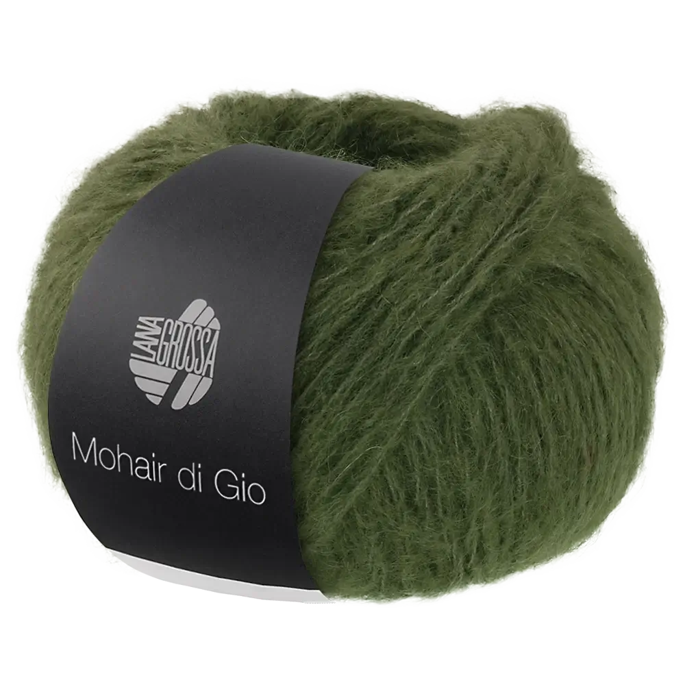 #Farbe_Lana Grossa Mohair di Gio | 14 Farngrün
