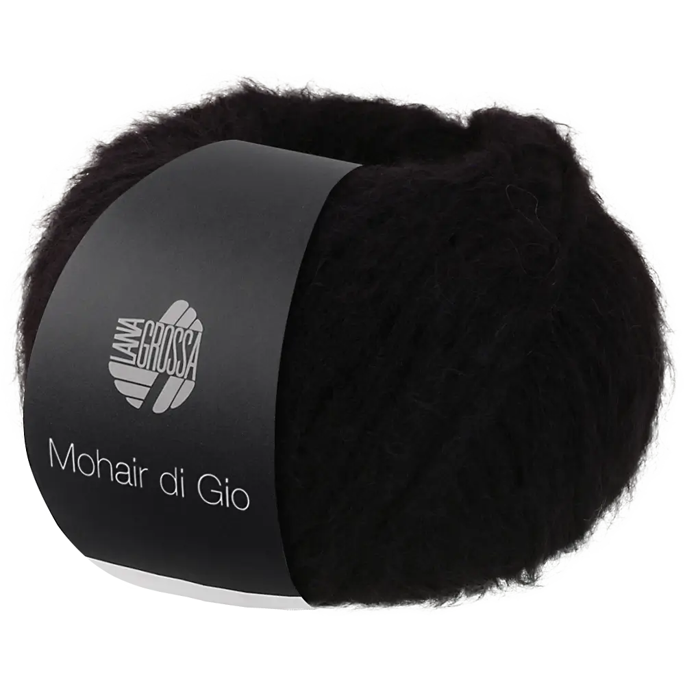 #Farbe_Lana Grossa Mohair di Gio | 16 Schwarz