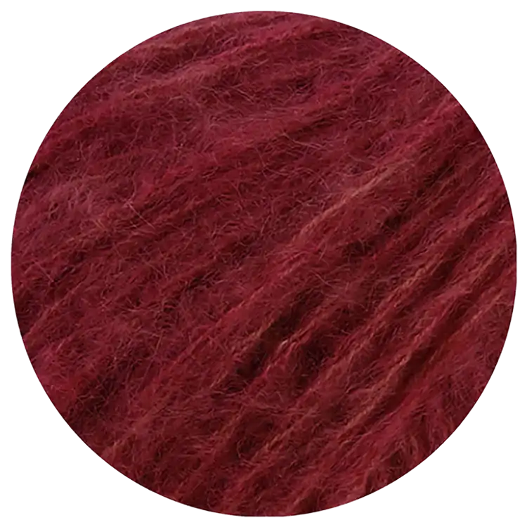 #Farbe_Lana Grossa Mohair di Gio | 18 Dunkelrot