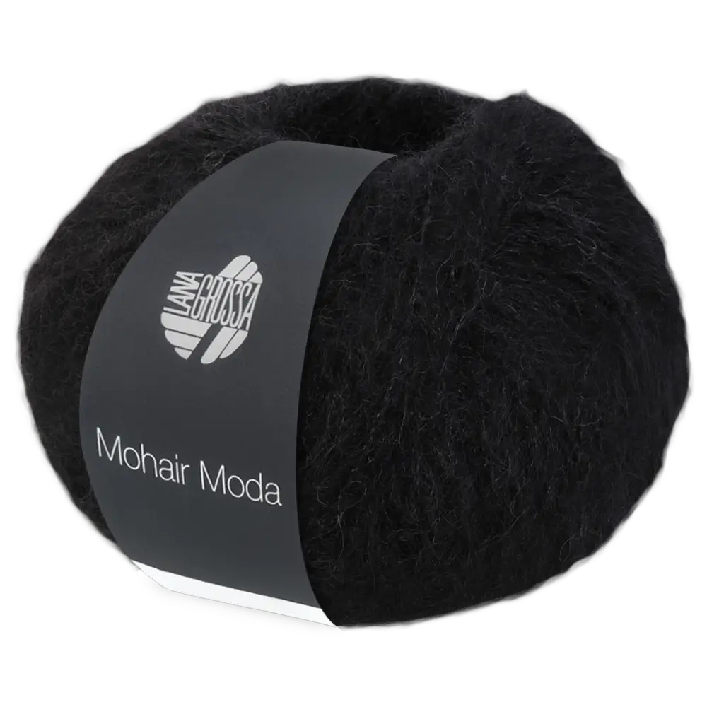 #Farbe_Lana Grossa Mohair Moda | 16 Schwarz
