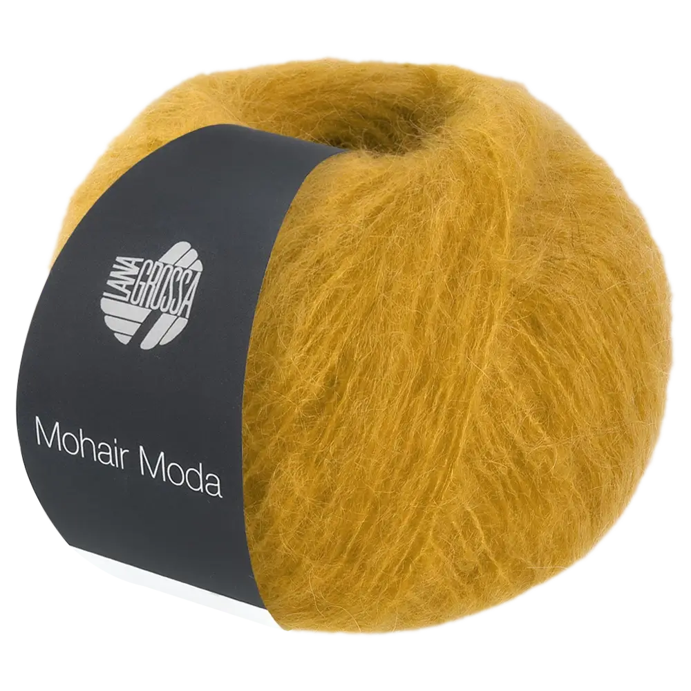 #Farbe_Lana Grossa Mohair Moda | 22 Senfgelb