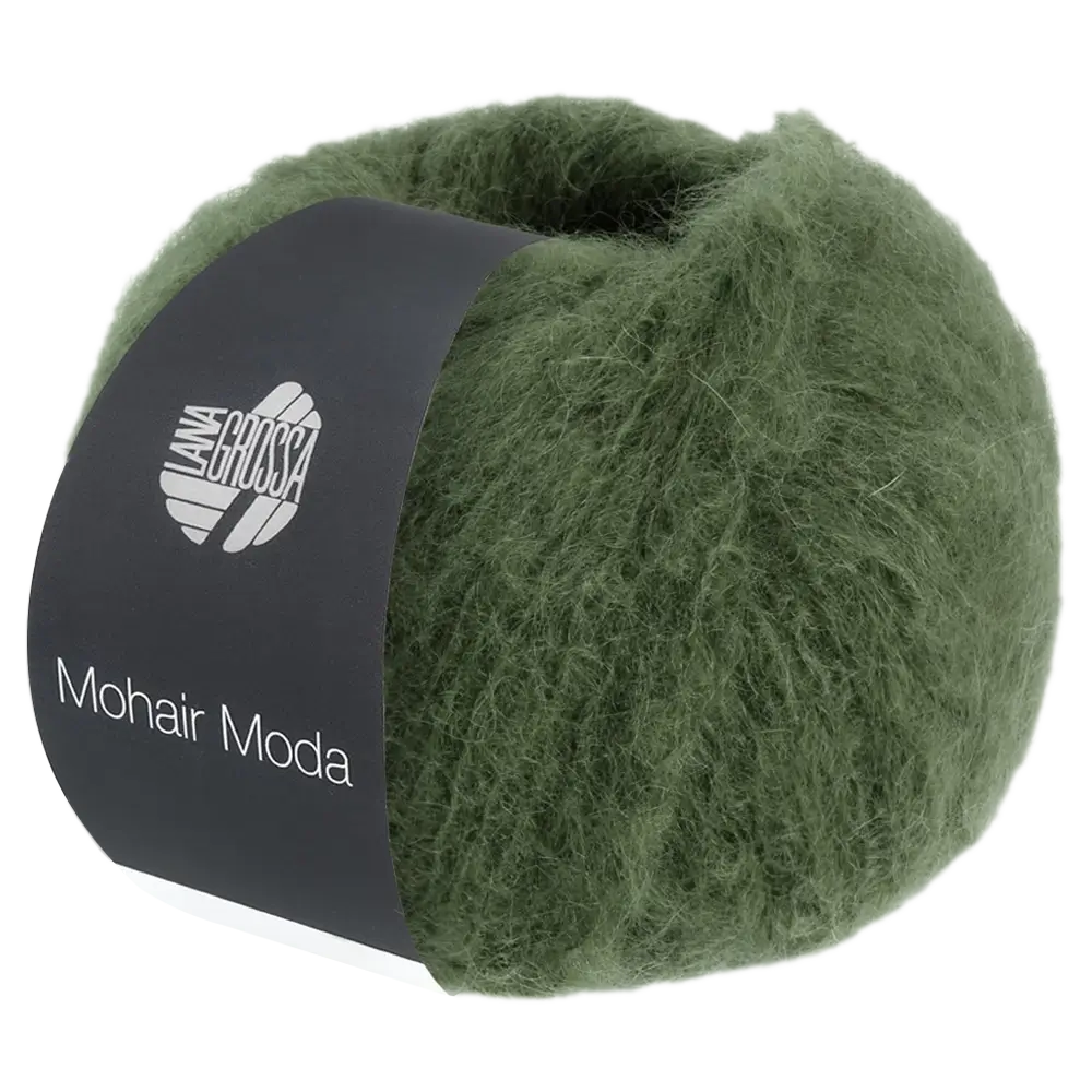 #Farbe_Lana Grossa Mohair Moda | 24 Moosgrün