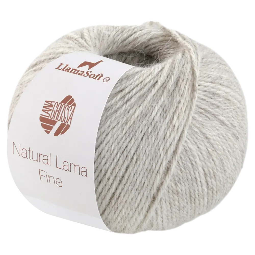 #Farbe_Lana Grossa Natural Lama Fine | 112 Graubeige