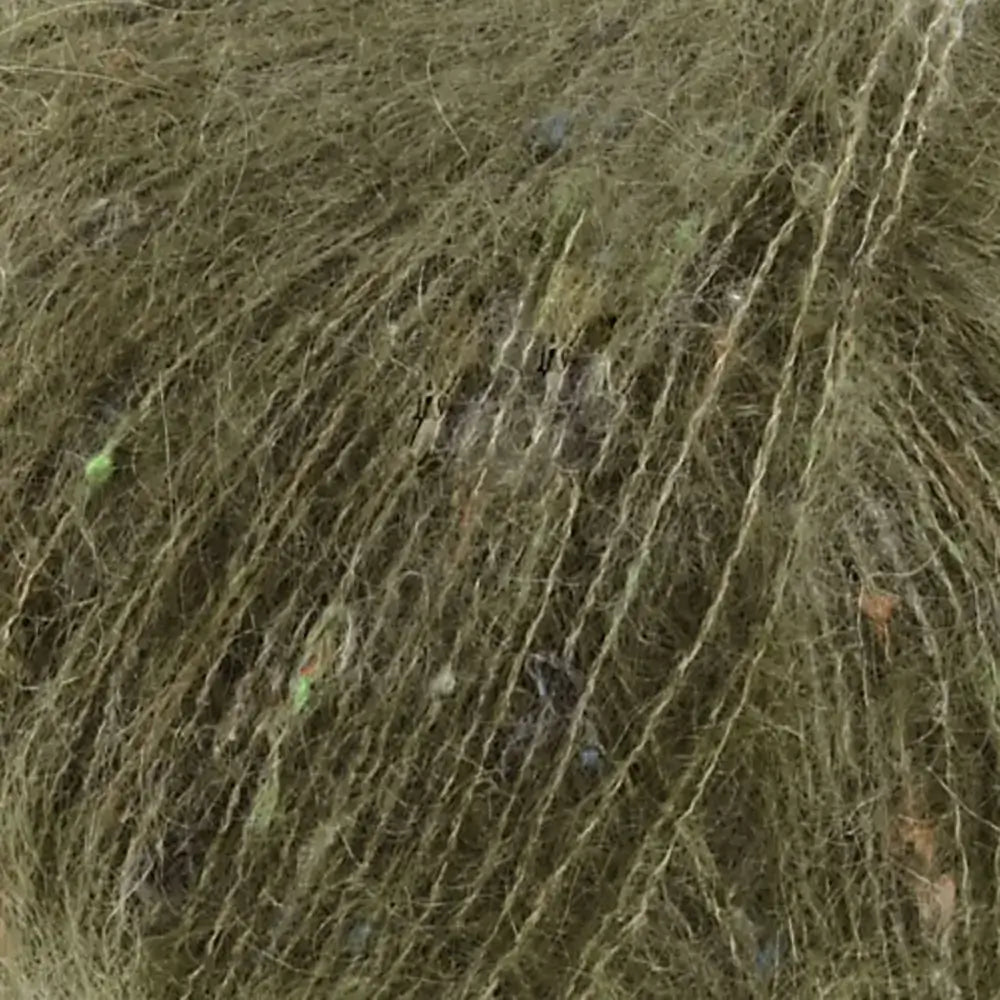 #Farbe_Lana Grossa Natural Superkid Tweed | 616 Olivgrün