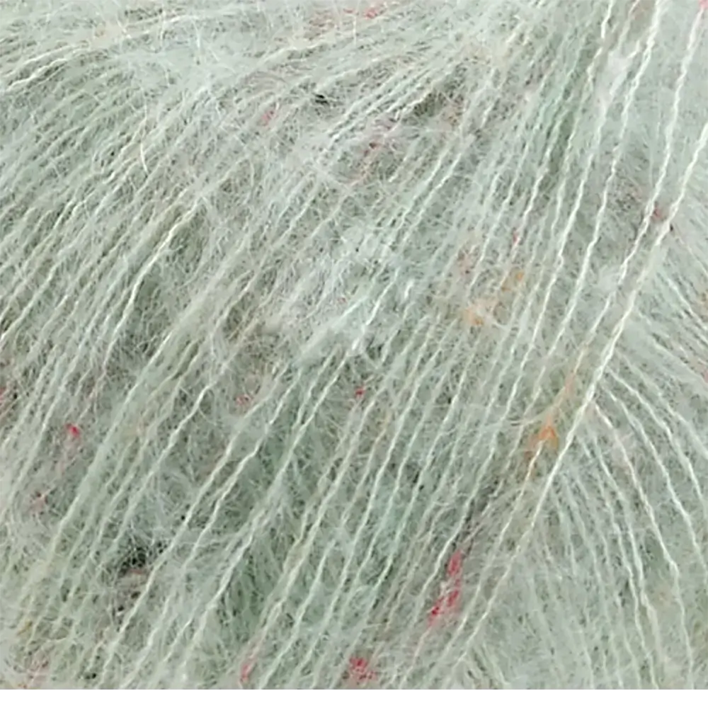 #Farbe_Lana Grossa Natural Superkid Tweed | 617 Graugrün