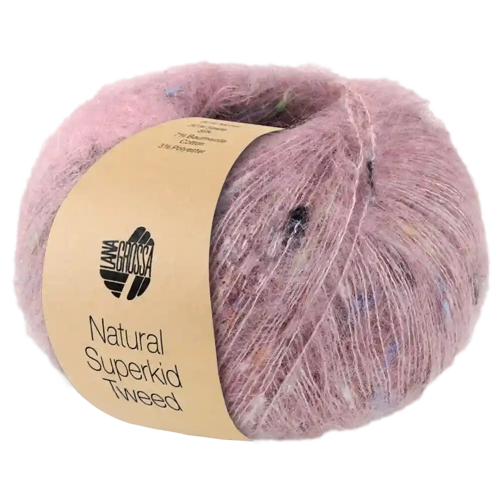 #Farbe_Lana Grossa Natural Superkid Tweed | 621 Rosa